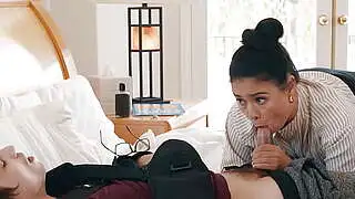 Surprise pussy fucking by horny Asian big tits MILF teacher Dana Vespoli