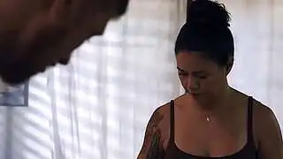 Hot asian milf fucking with stepson who is wearing her husbands military uniform