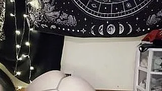 I got new lingerie and im showing off my goth teen fat ass for you
