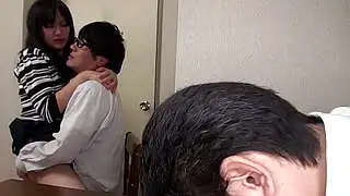 Japanese brunette wife Risa Kurokawa had sex with lover uncensored.