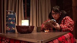 Japanese slut masturbates