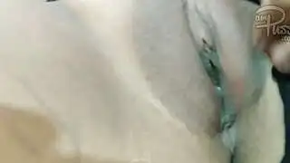 Amateur Asian girl touches her tits and spreads pussy