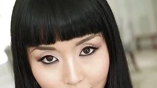 Asian cutie gets facial